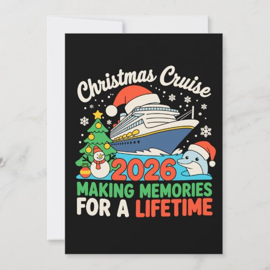 クリスマスクルーズ2026 一生の思い出 招待状 (正面)