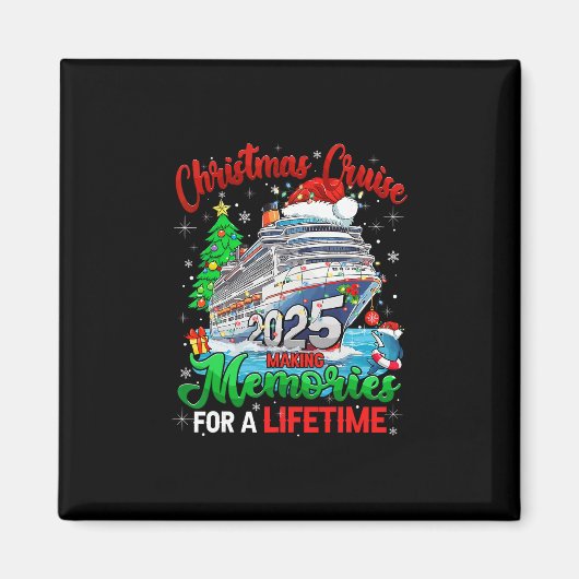 クリスマスクルーズ 2025 一生の思い出 マグネット (正面)