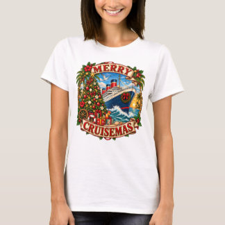 クリスマスクルーズTシャツ メリークルーズマス Tシャツ