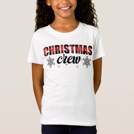 クリスマスクルーバッファロープレイド Tシャツ (正面)