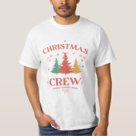 クリスマスクルーファミリーフェスティブレットロ Tシャツ