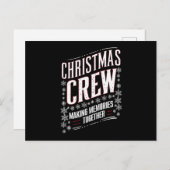 クリスマスクルー家族マッチングクリスマス分隊 シーズンポストカード (正面/裏面)