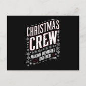 クリスマスクルー家族マッチングクリスマス分隊 シーズンポストカード (正面)