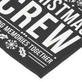 クリスマスクルー家族懇親会グラフィッククリスマスホリデイ ショートテーブルランナー (コーナー)