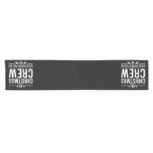 クリスマスクルー家族懇親会グラフィッククリスマスホリデイ ショートテーブルランナー (横)