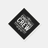 クリスマスクルー家族懇親会グラフィッククリスマスホリデイ スタンダードカクテルナプキン (角)