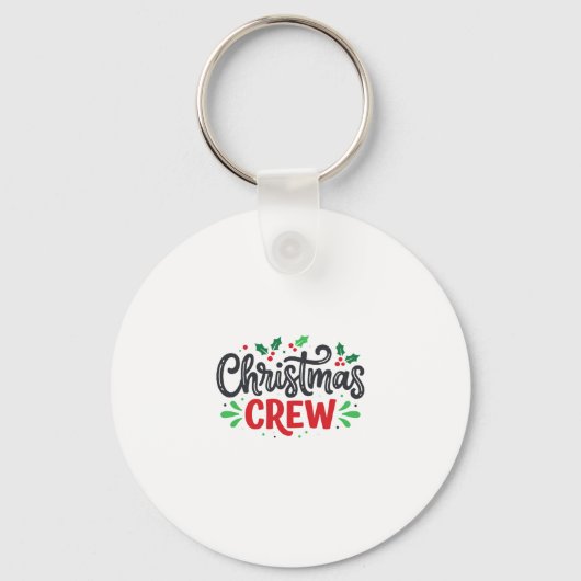 クリスマスクルー祭りのホリデー キーホルダー (正面)