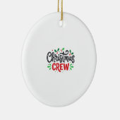 クリスマスクルー祭りのホリデー セラミックオーナメント (右)