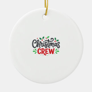 クリスマスクルー祭りのホリデー セラミックオーナメント