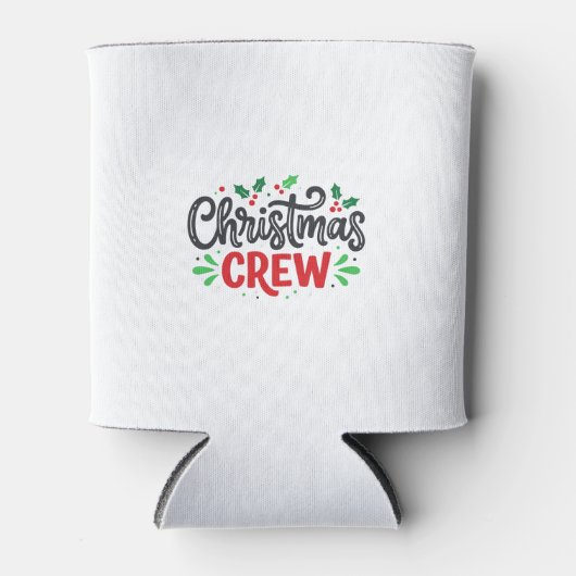 クリスマスクルー祭りのホリデー 缶クーラー (正面)