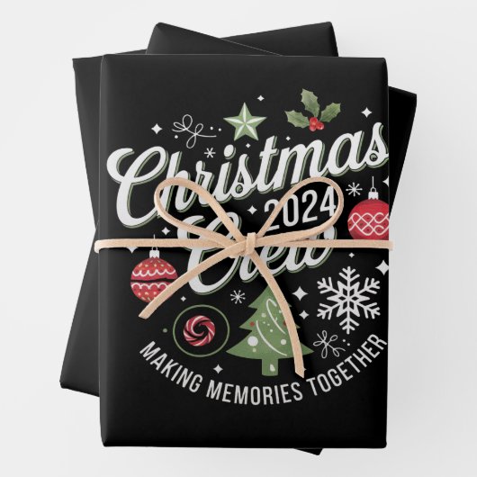 クリスマスクルー2024ファミリーマッチングクリスマスパーティー ラッピングペーパーシート (インサイチュ)