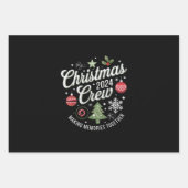 クリスマスクルー2024ファミリーマッチングクリスマスパーティー ラッピングペーパーシート (正面)