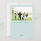 クリスマスクルー4枚の写真おもしろいホリデーカード シーズンカード (裏面)