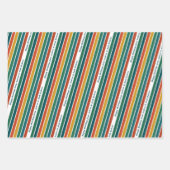 クリスマスクルー6枚の写真カスタムギフトラップ ラッピングペーパーシート (正面2)