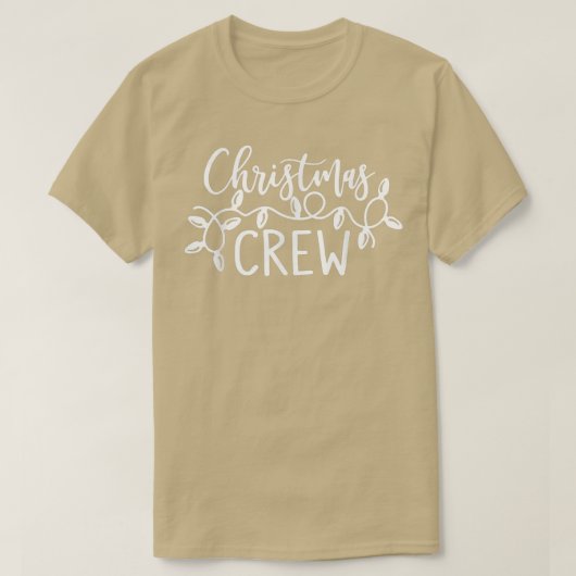 クリスマスクルー、クリスマスライト Tシャツ (デザイン正面)