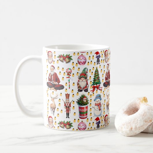 クリスマスクルー コーヒーマグカップ (ドーナツ)