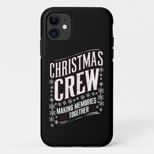 クリスマスクルー ファミリー おそろい クリスマスパーティー Case-Mate iPhoneケース (裏面)