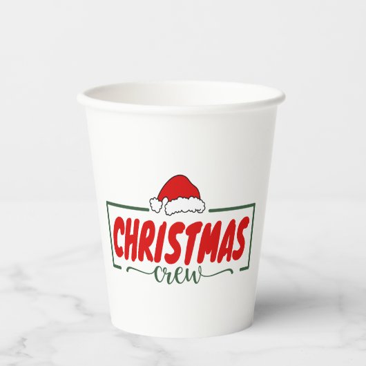 クリスマスクルー 紙コップ (正面)