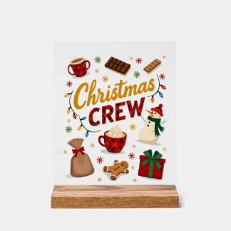 クリスマスクルー (2) アクリルサイン
