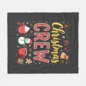 クリスマスクルー (2) フリースブランケット (正面(横))