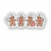クリスマスクルーSanta Gingerbread看護分隊 シール (正面)