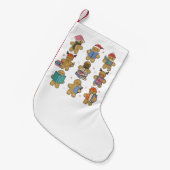 クリスマスクルーSanta Gingerbread看護分隊 スモールクリスマスストッキング (正面 (吊り時))