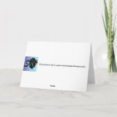 クリスマスクレイデールホース子馬グリーティングカード シーズンカード (裏面)