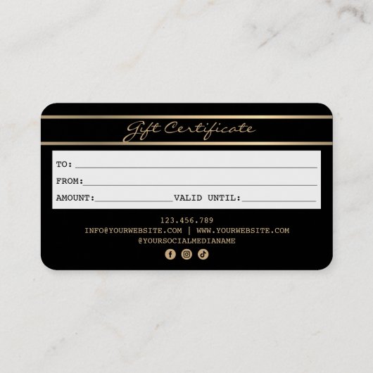 クリスマスクレジットカードギフトカード証明書 名刺 (裏面)