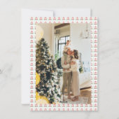 クリスマスクレストモノグラム写真 シーズンカード (裏面)