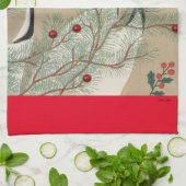 クリスマスクレーン キッチンタオル (折り畳み)