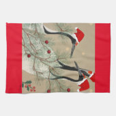 クリスマスクレーン キッチンタオル (横)