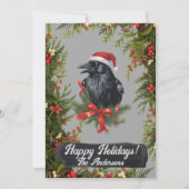 クリスマスクロウ6、ハッピーホリデー、クリスマスカード 招待状 (正面)