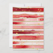 クリスマスクロザライン赤ちゃんシャワー 招待状 (裏面)