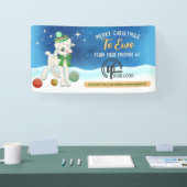 クリスマスクロシェ編み物ホームズパンのクラフトショー 横断幕 (トレードショー)