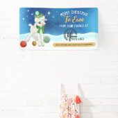 クリスマスクロシェ編み物ホームズパンのクラフトショー 横断幕 (インサイチュ)