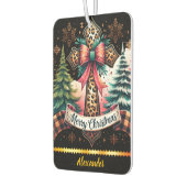 クリスマスクロスをフェスティバルにする カーエアーフレッシュナー (左)