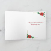 クリスマスクロスカードの贈り物 シーズンカード (内部)