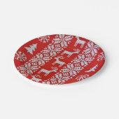 クリスマスクロスステッチ ペーパープレート (アングル)