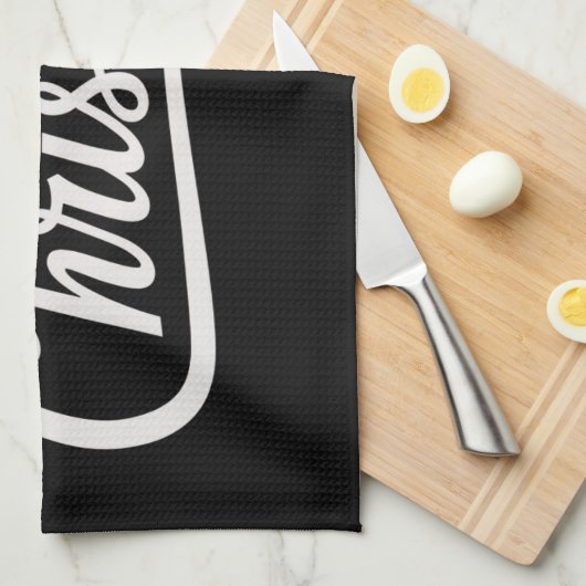 クリスマスクロスファミリーマッチングイエズスギフトアイディア キッチンタオル (四つ折り)