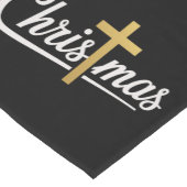 クリスマスクロスファミリーマッチングイエズスギフトアイディア ショートテーブルランナー (コーナー)