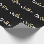 クリスマスクロスファミリーマッチングイエズスギフトアイディア ラッピングペーパー (角)