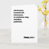 クリスマスクワンザハヌカー至ユレタイド カード (黄色い花)