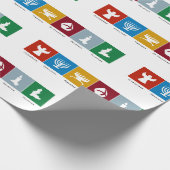 クリスマスクワンザハヌカー至ユレタイド ラッピングペーパー (角)