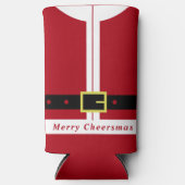 クリスマスクーラーボックスおもしろいサンタクロースデザイン スリム缶クーラー (正面)