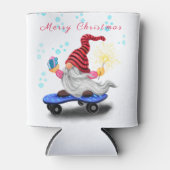 クリスマスクーラーボックススケーター格言とギフト 缶クーラー (正面)