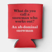 クリスマスクールパパジョーク 缶クーラー (正面)