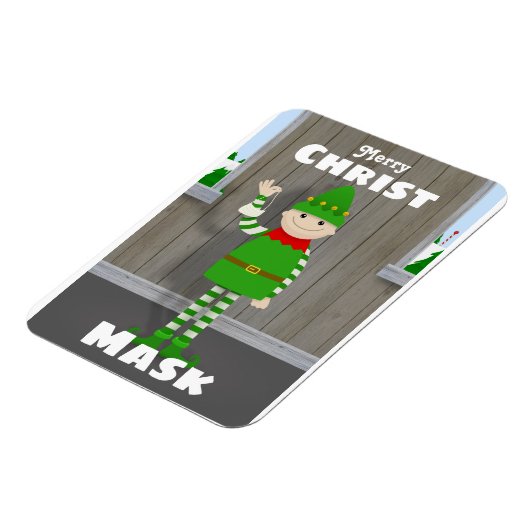 クリスマスク マグネット (左側)