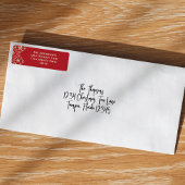 クリスマスグシンプルリーンスノーフレーククラシックパターン ラベル