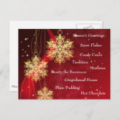 クリスマスグッズはがき シーズンポストカード (正面/裏面)