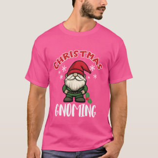 クリスマスグノーミングおもしろいサンタクリスマス格言g tシャツ